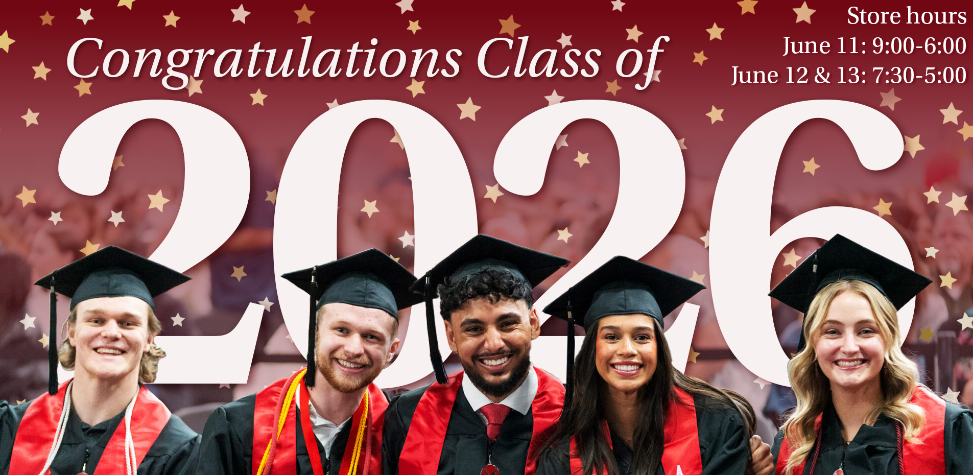 Congratulations Class of 2026! Shop for Alumni gifts here! Store hours are June 11 9-6, June 12 7:30-5, & June 13 7:30-5.